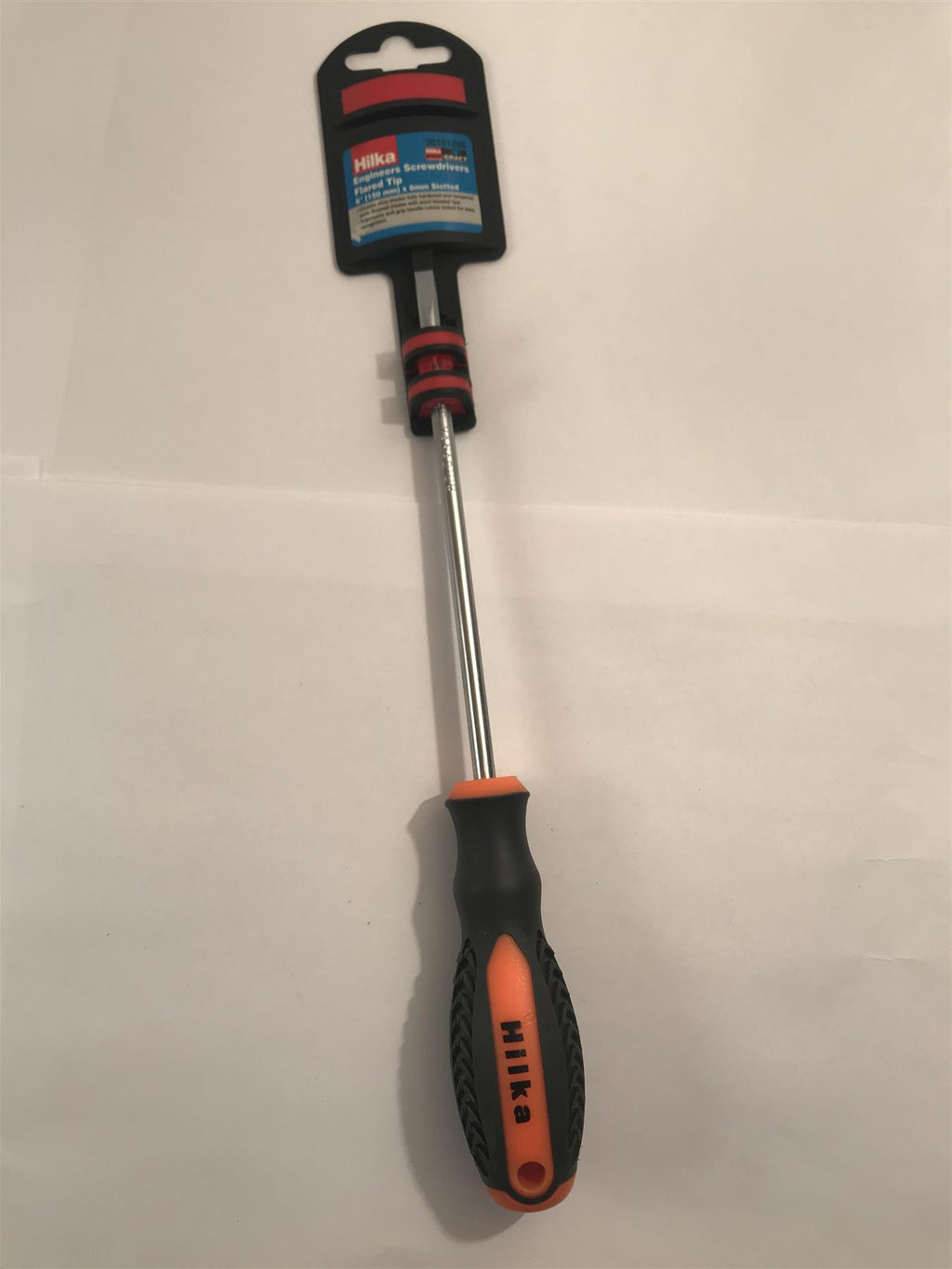 Hilka 30101206 Engineers Screwdriver Flared Tip Slotted 6mm x 150mm