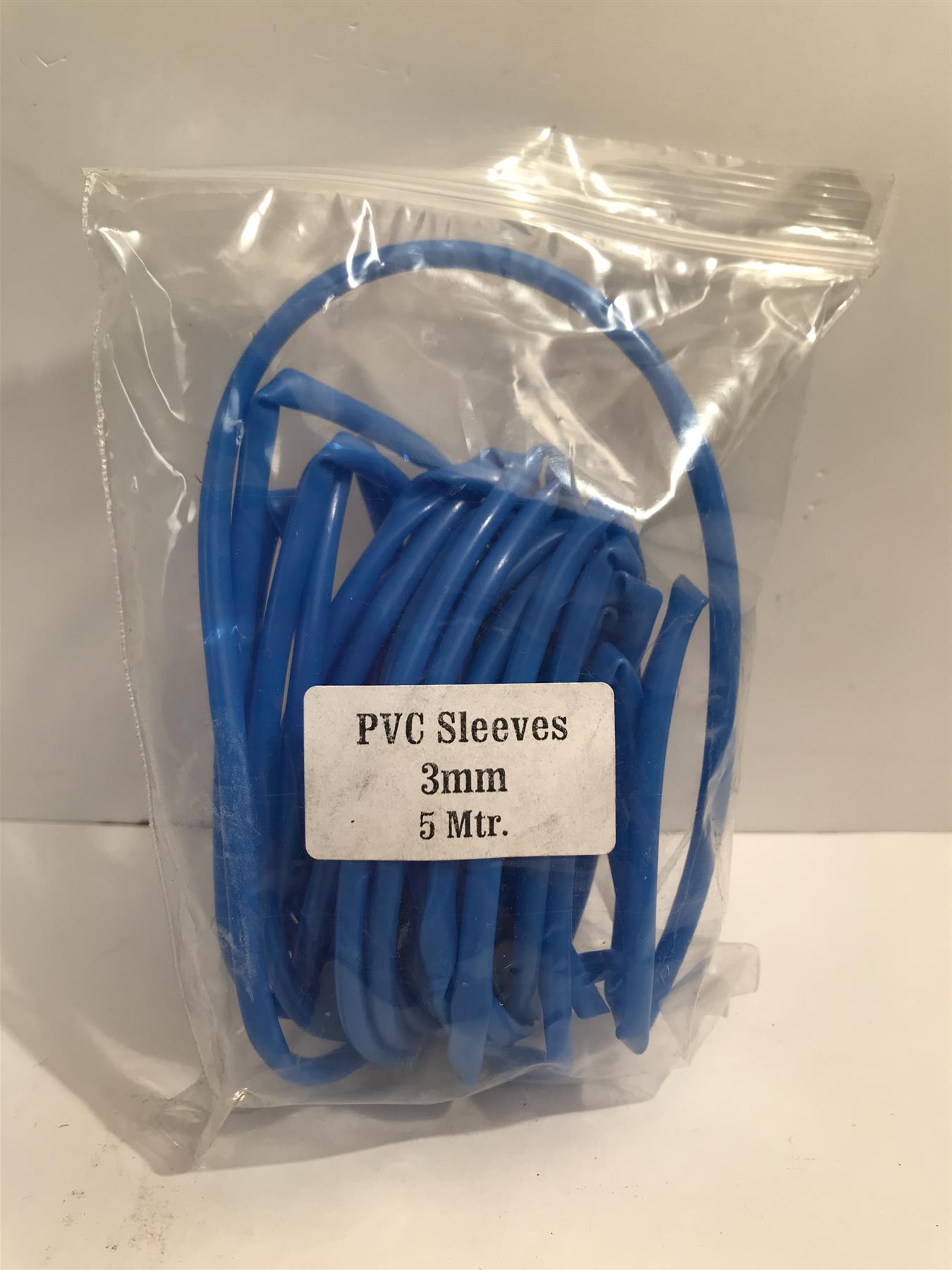 Blue PVC Sleeving 3mm x 5m