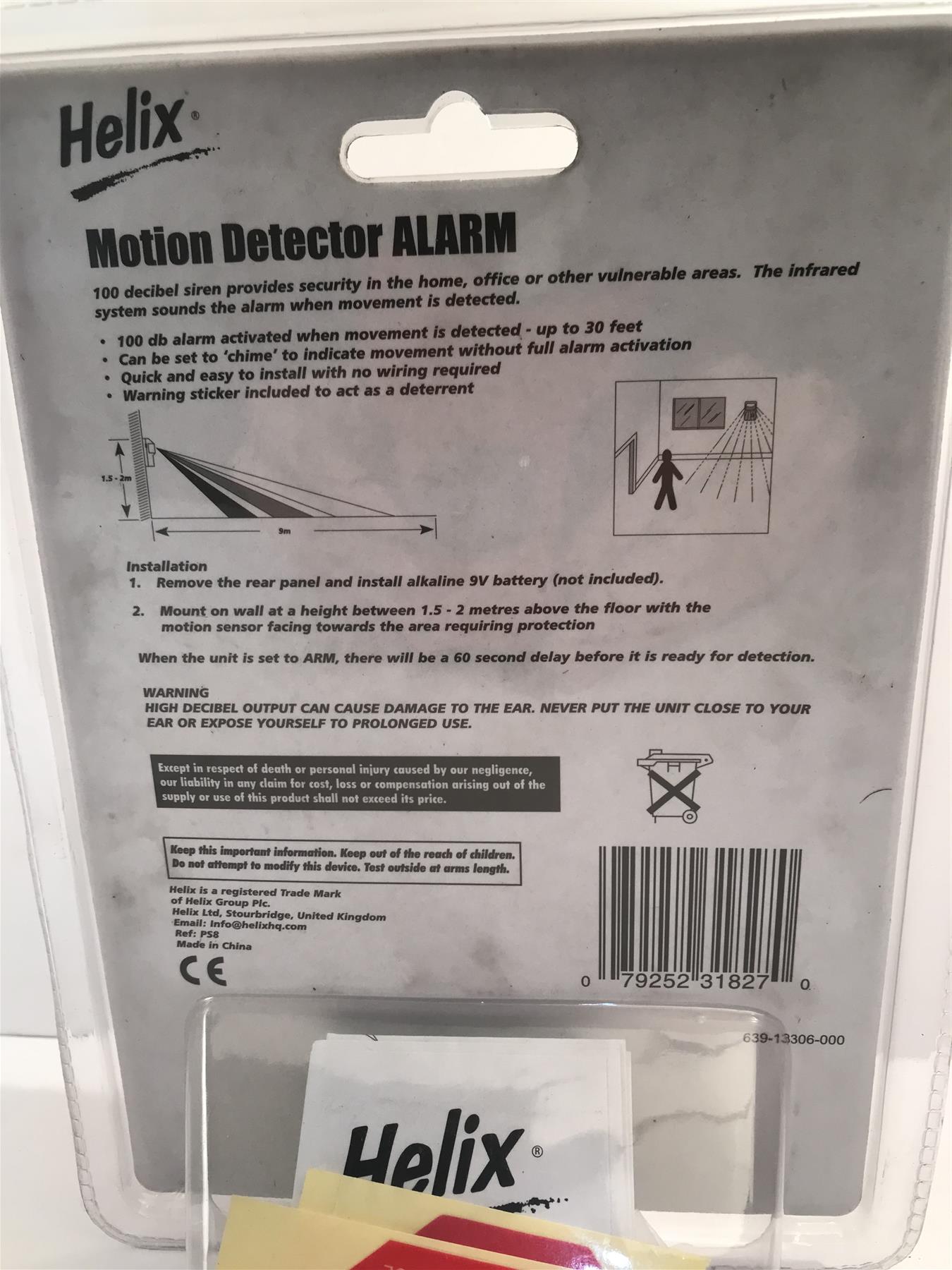 Helix Motion Detector Alarm