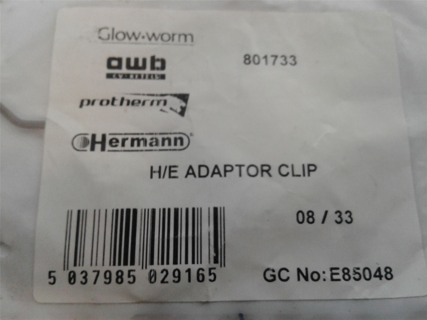 NEW GLOWWORM CXI/HXI ULTRACOM H/E ADAPTOR CLIP 801733