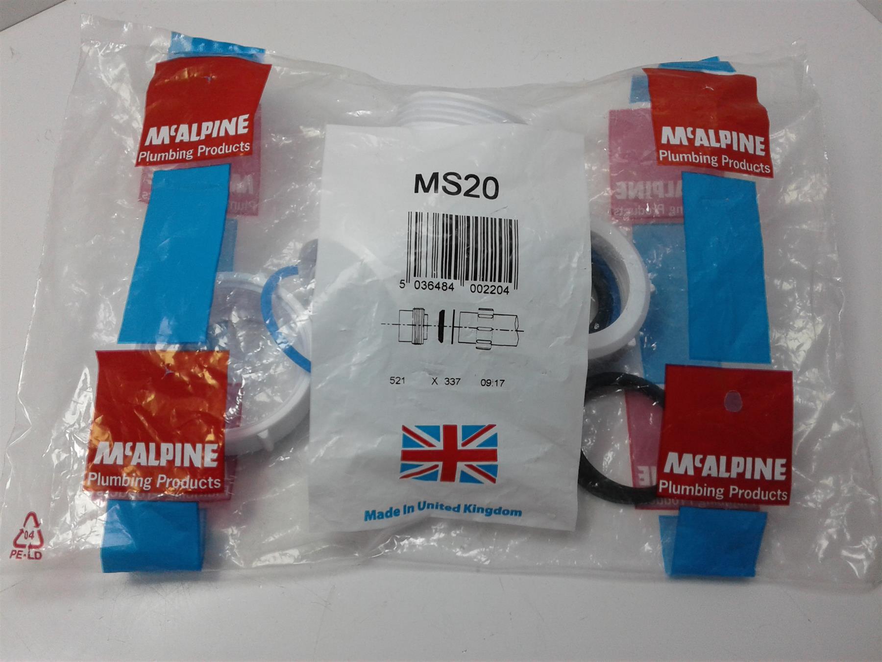 McAlpine 1 1/4" 135 degree Waste Pipe Bend - MS20