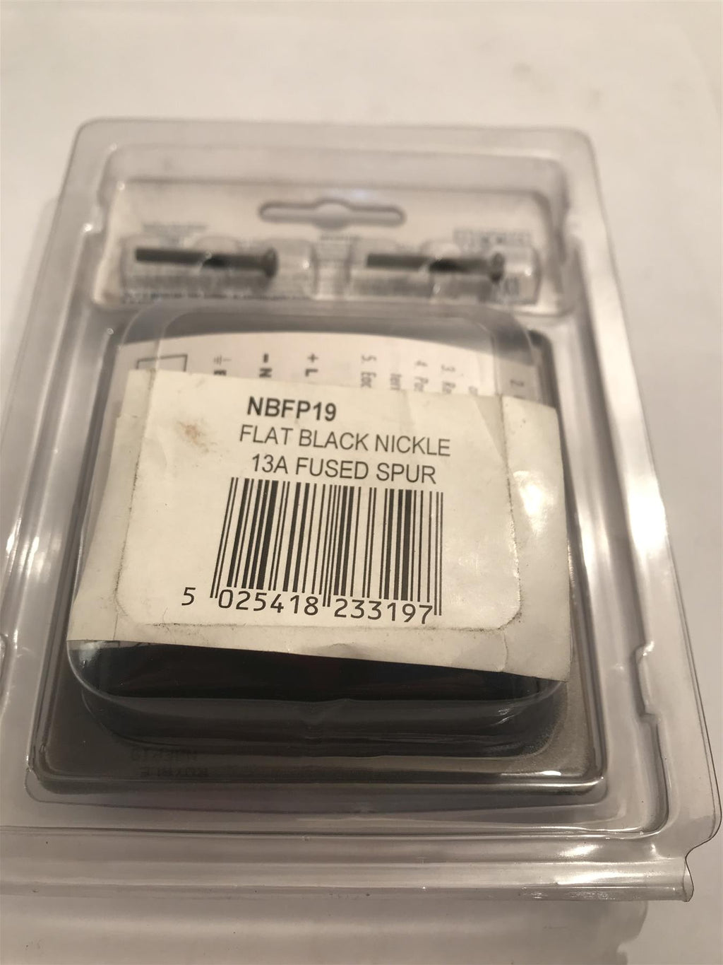 Royale 13 Amp Fused Spur Black Nickle  NBFP19