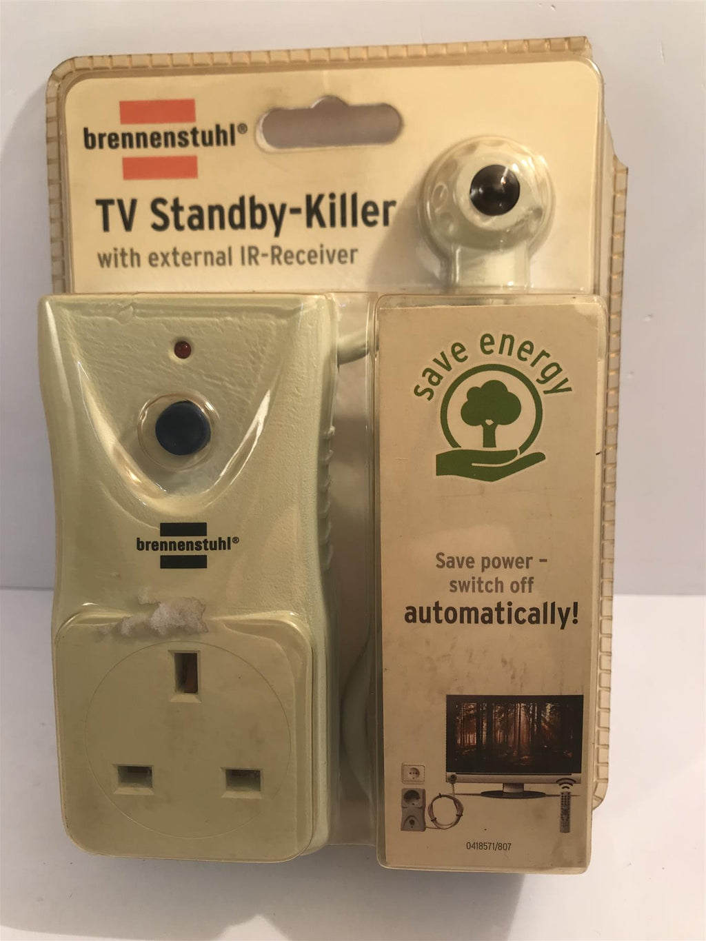 Brennenstuhl TV Standby Killer with External IR Receiver  1505723