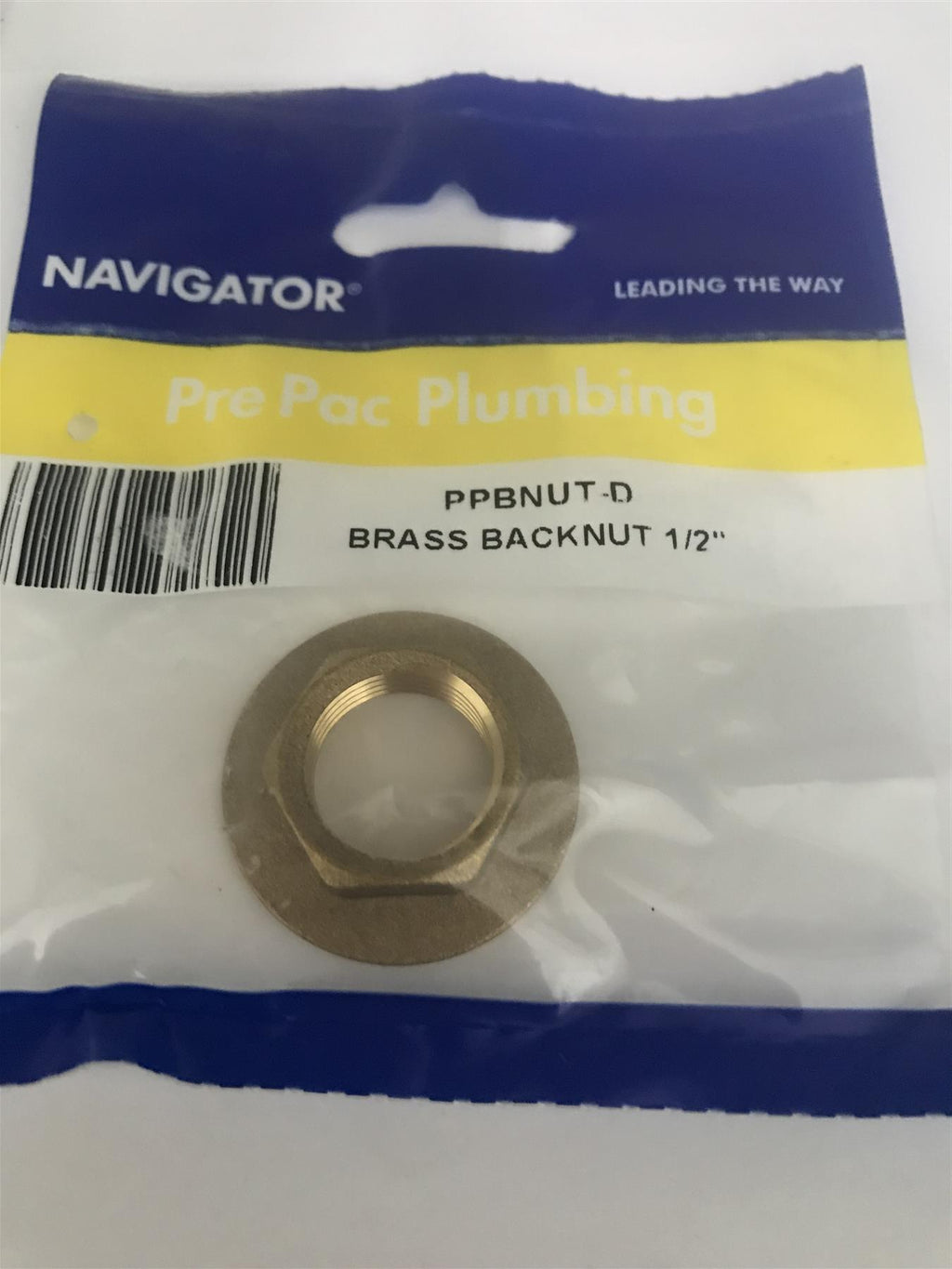 Navigator 1/2" Brass Backnut  PPBNUT-D