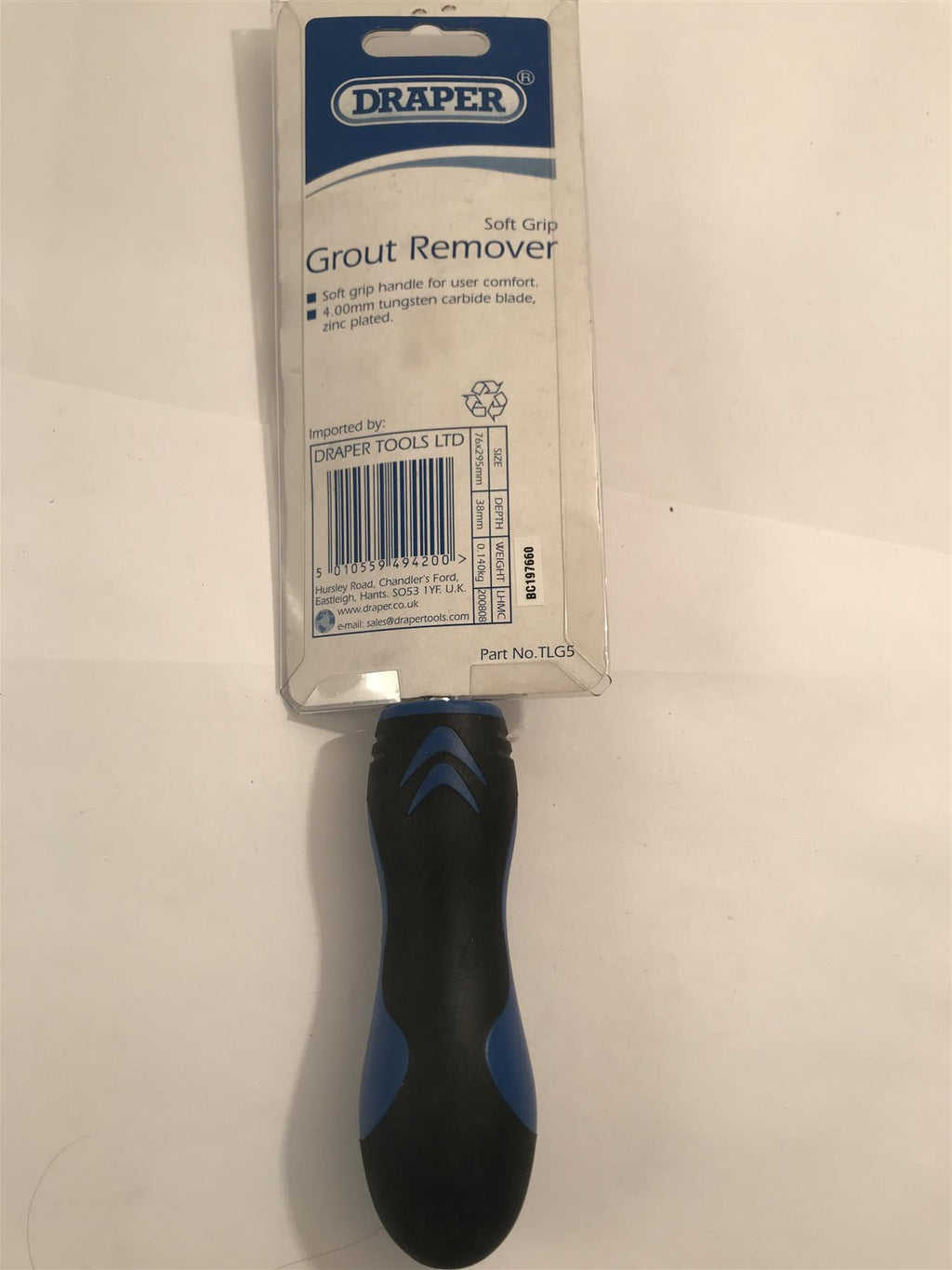 Draper 49420 Soft Grip Grout Remover Tool