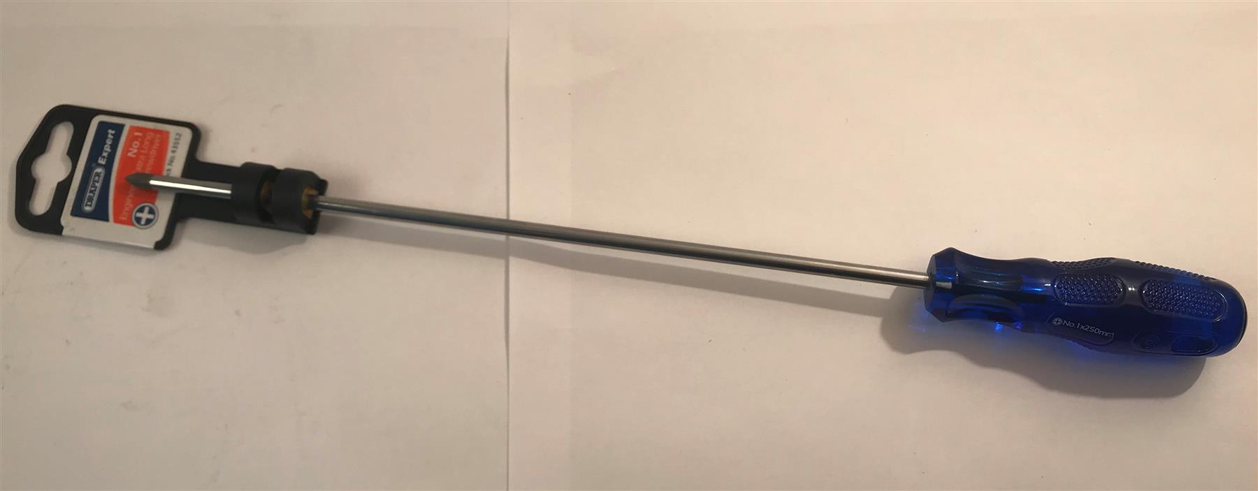 Draper Expert No. 1 250mm Extra Long Cross Slot Engineers Screwdriver