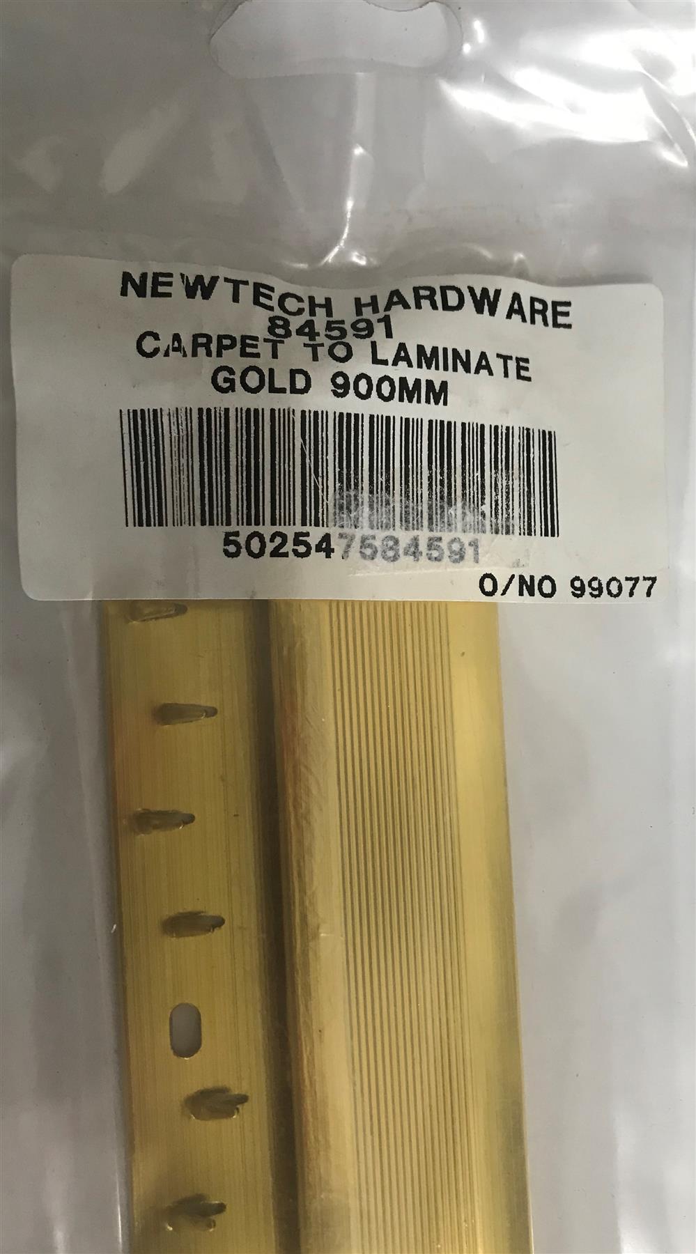 Newtech Carpet to Laminate Floor Trim Gold 900mm 84591