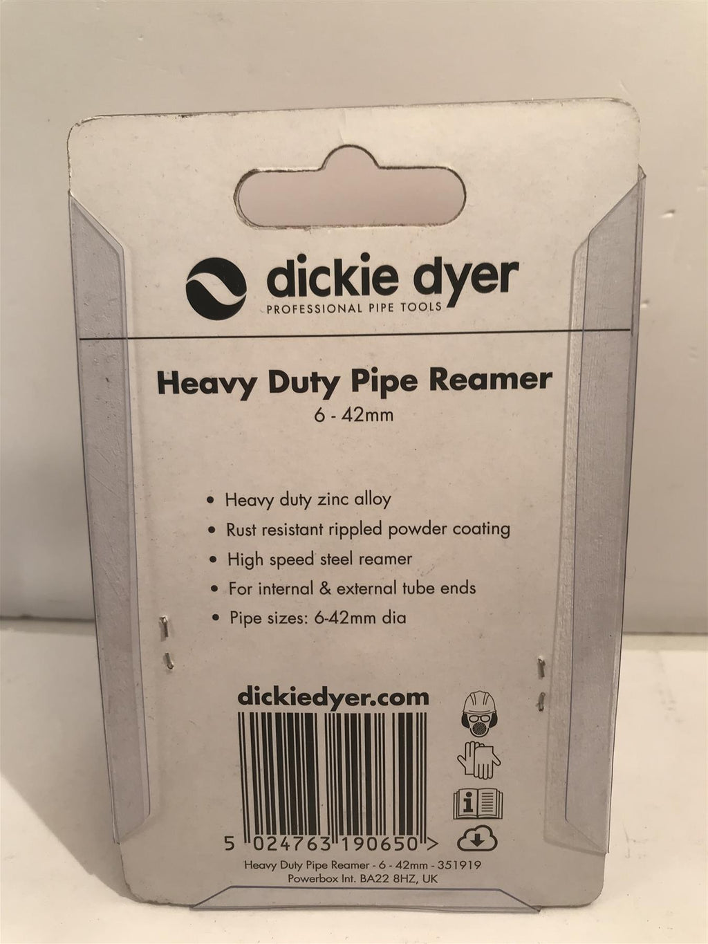 Dickie Dyer Heavy Duty Pipe Reamer 6-42mm  351919