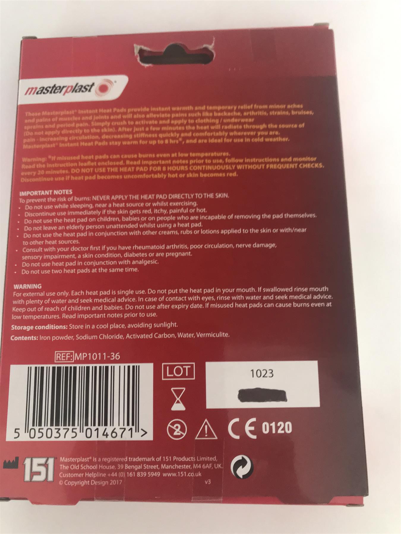 Instant Heat Pads for Injuries And Muscle Pain (2 Pads)