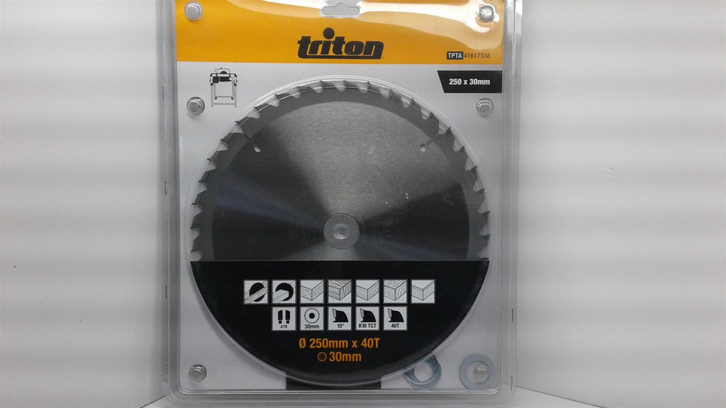Triton 617338 Woodworking Saw Blade 250 x 30mm 40T