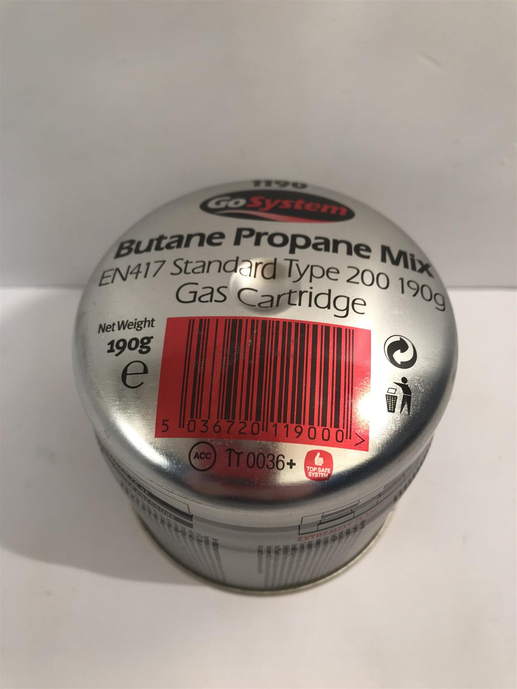 GoSystem 1190 Butane Propane Mid EN417 Standard Type 200 190g