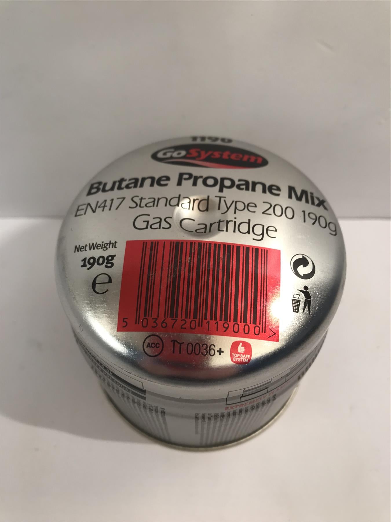 GoSystem 1190 Butane Propane Mid EN417 Standard Type 200 190g