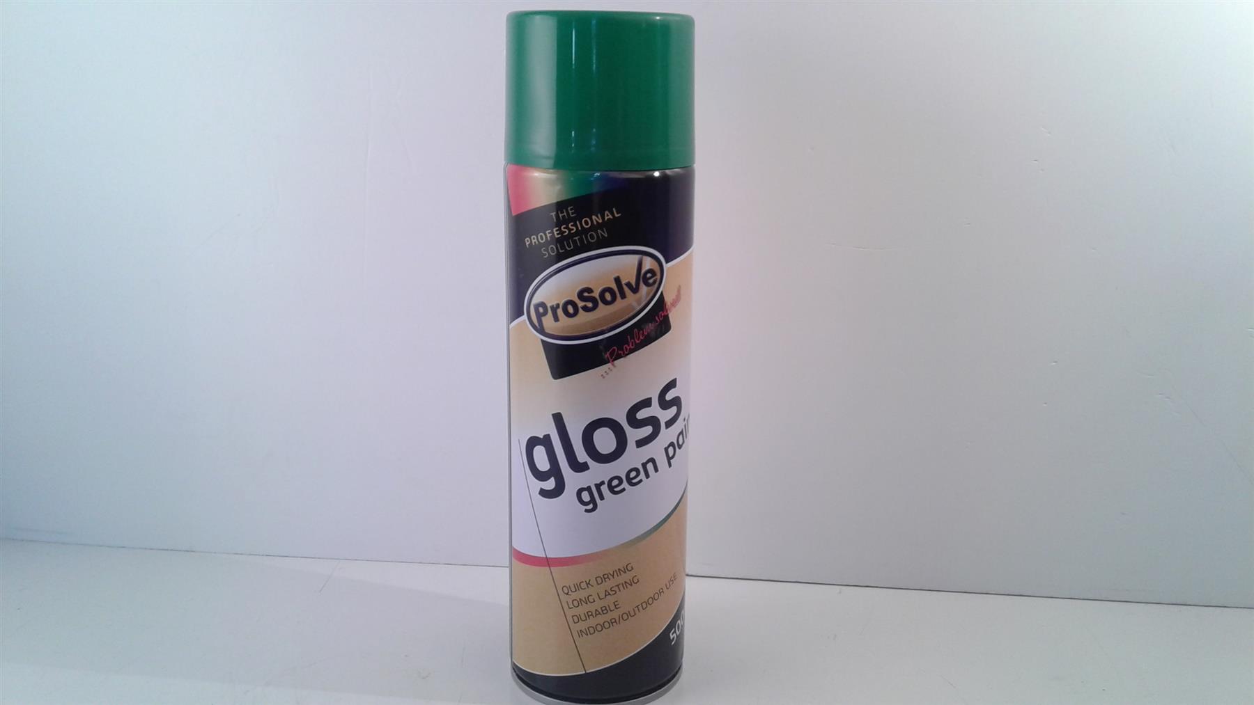 ProSolve Green Gloss Indoor Outdoor Wood Metal 500ml