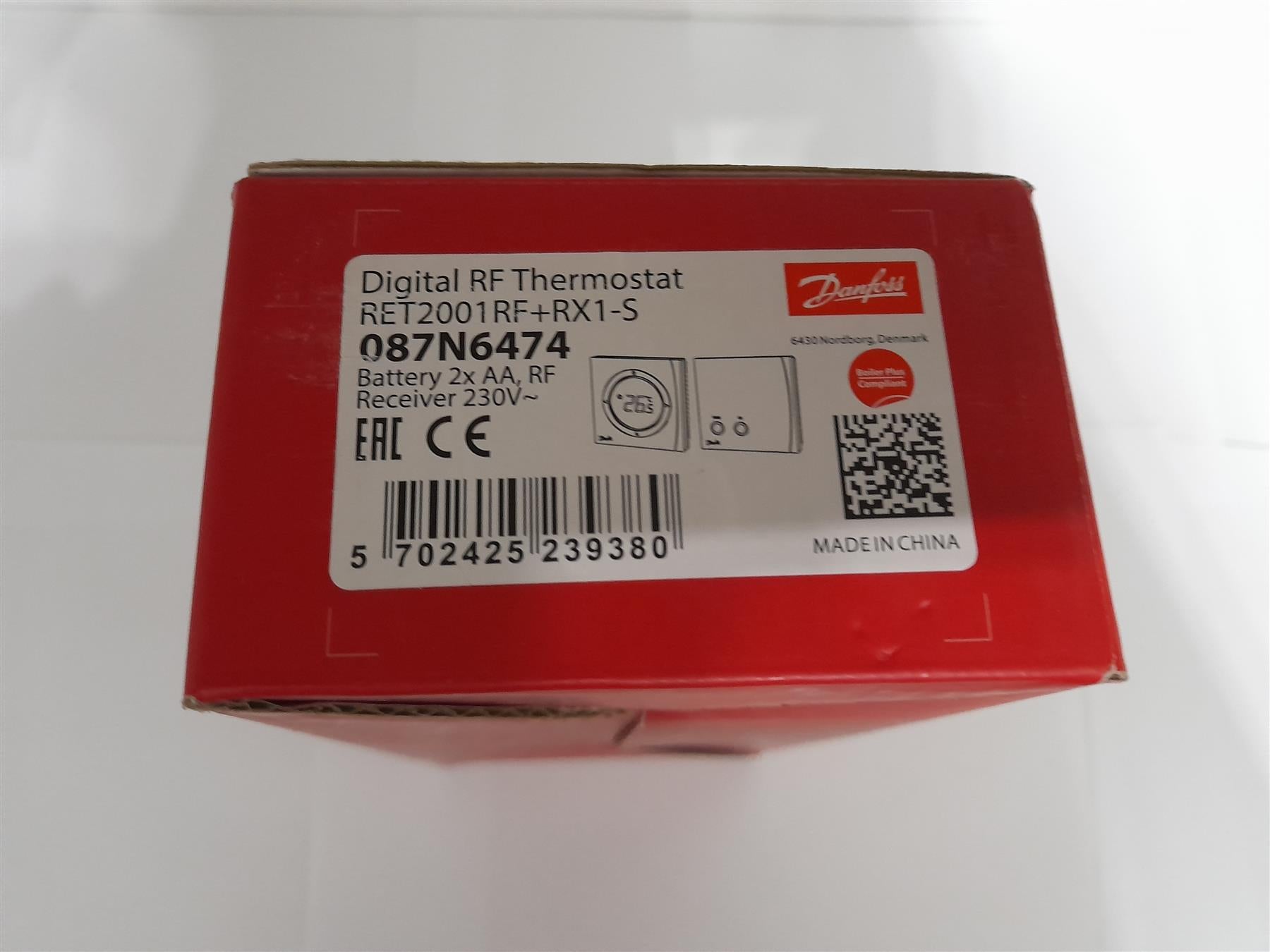 Danfoss Randall RF Digital Thermostat RET2001RF + RX1-S 087N6474
