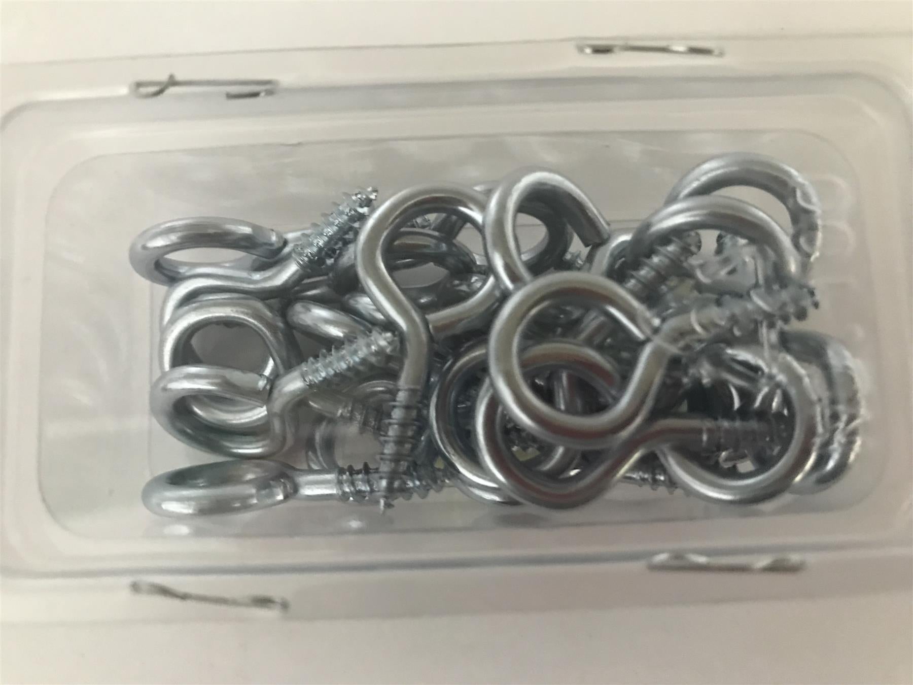 Screw In Eye Eyelet Hooks 35mm x 8g (Pack 25)