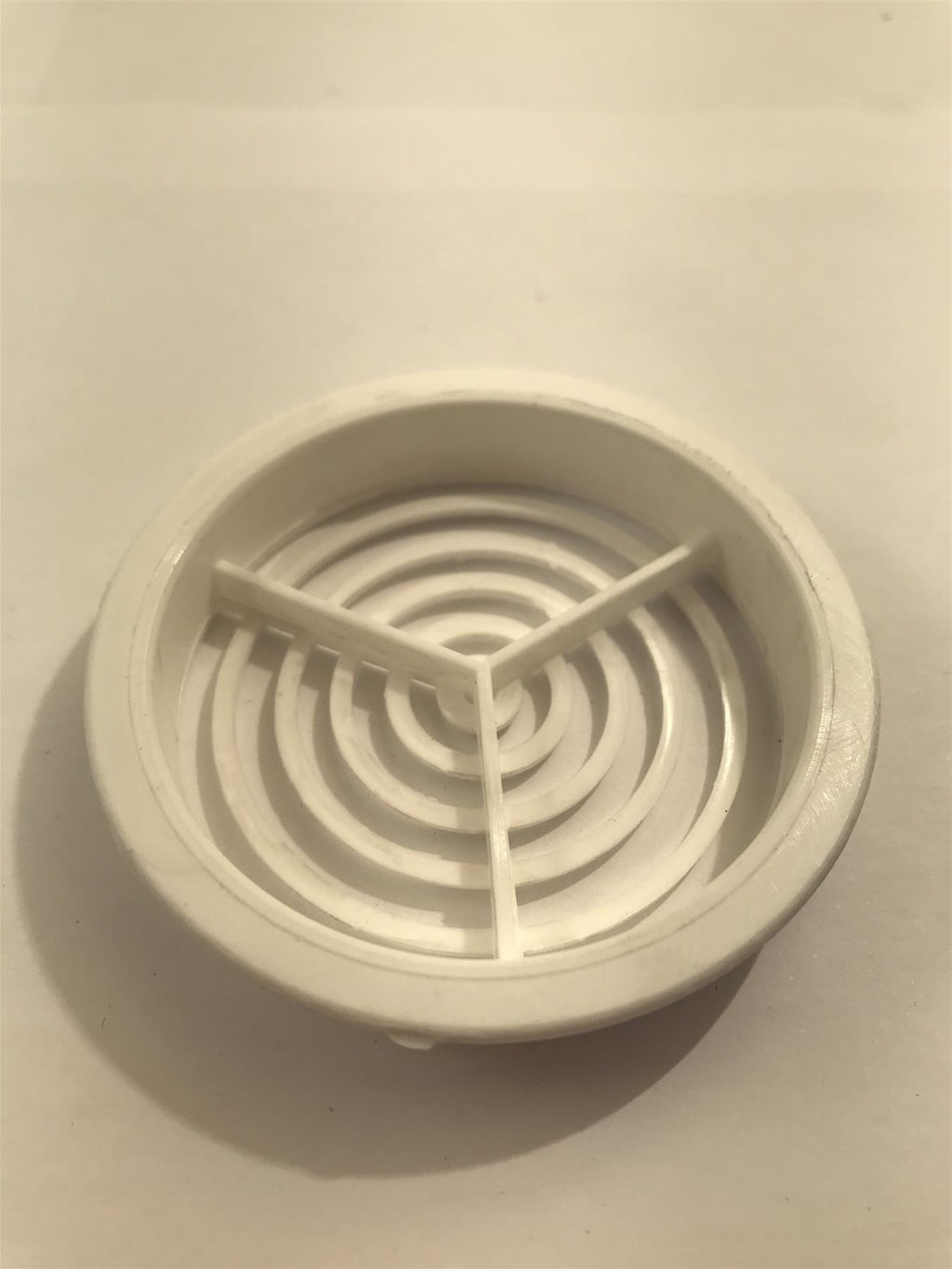White Plastic 70mm Round Soffit Air Vent