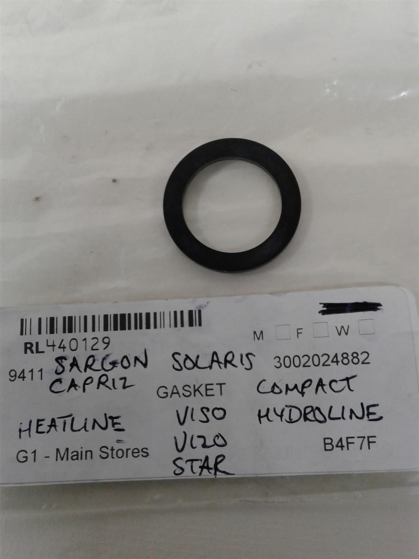 NEW HEAT LINE STAR SOLARIS CAPRIZ BOILER GASKET RING D3002024882