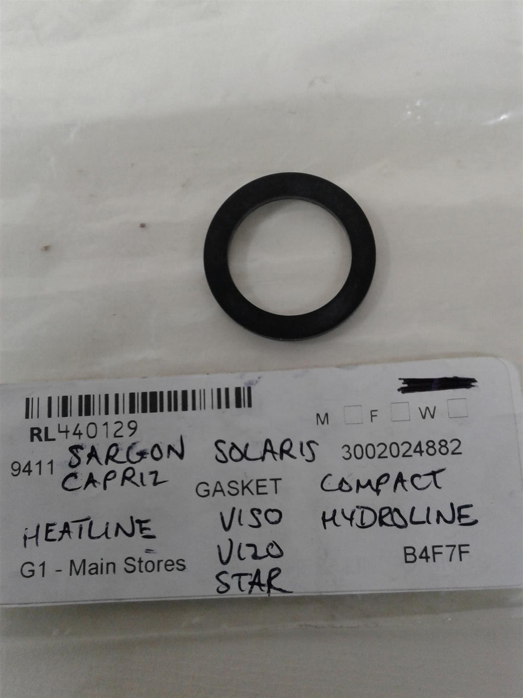 NEW HEAT LINE STAR SOLARIS CAPRIZ BOILER GASKET RING D3002024882
