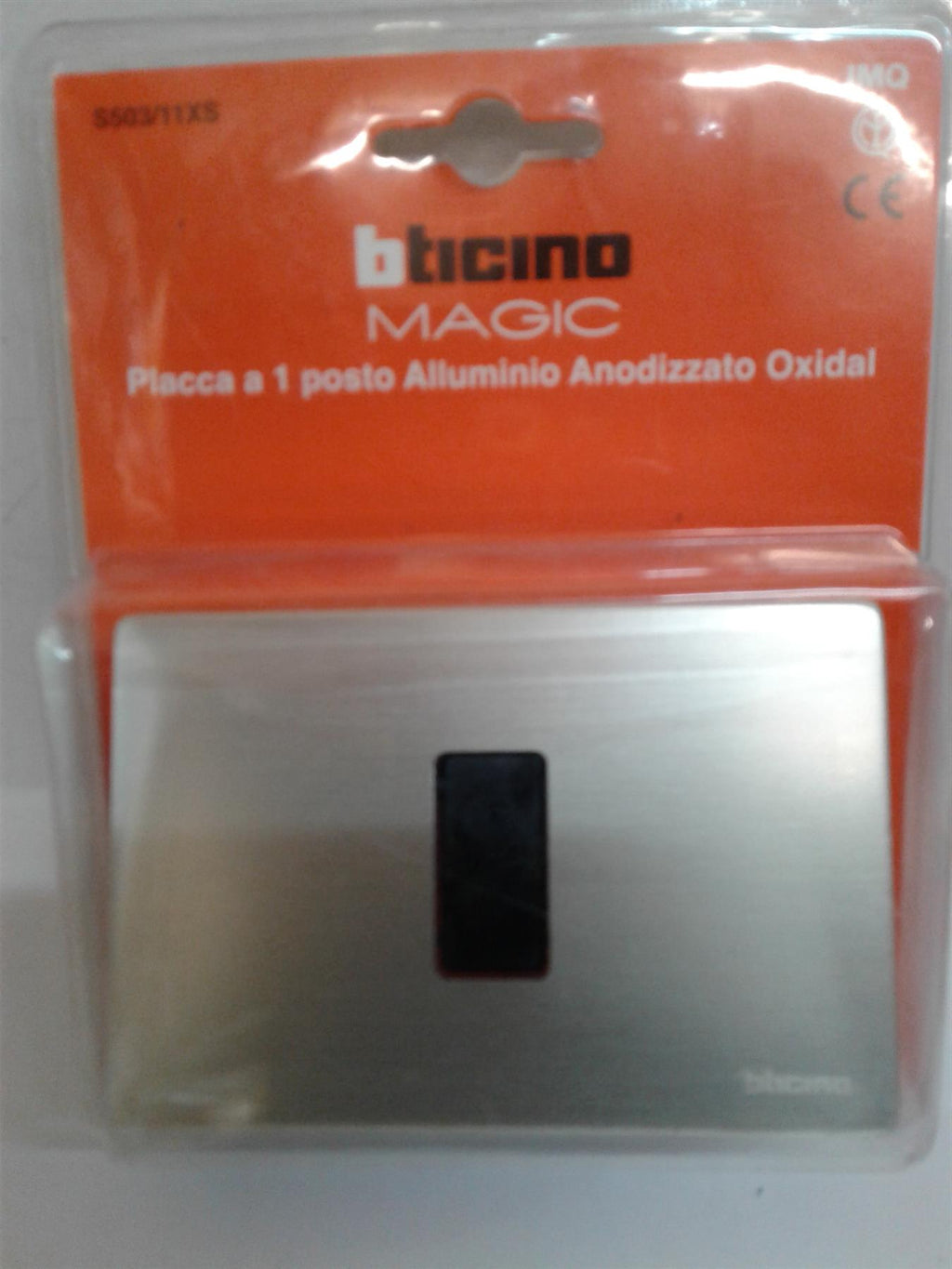NEW BTICINO MAGIC WALL PLAQUE COVER PLATE OXIDISED ALUMINIUM S503/11XS