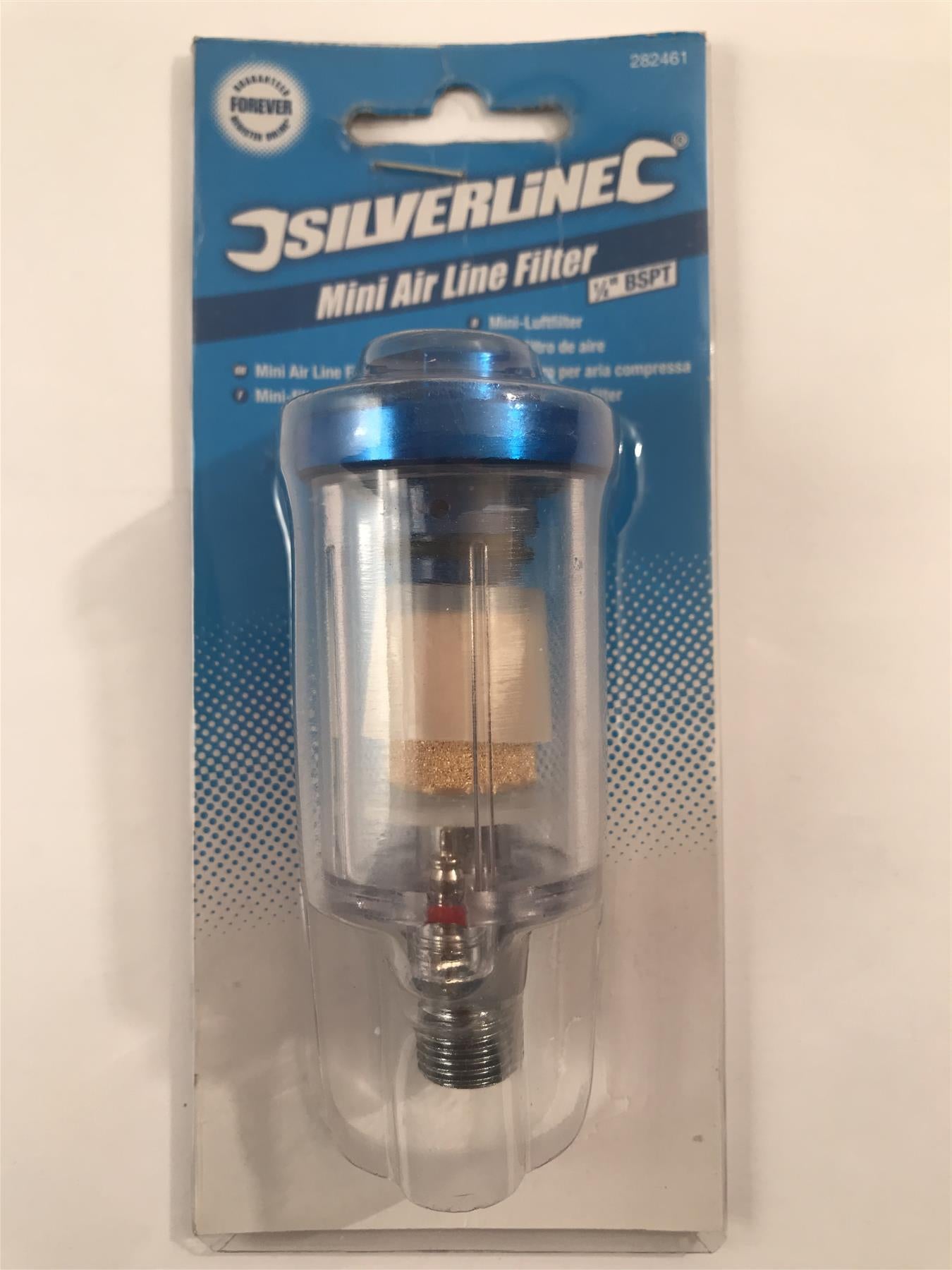 Silverline Mini Air Line Filter 1/4" BSPT  282461