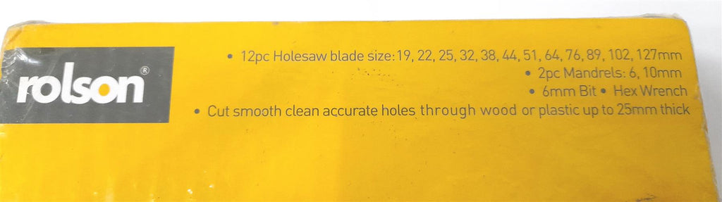Rolson 58139 16 pc Hole Saw Kit
