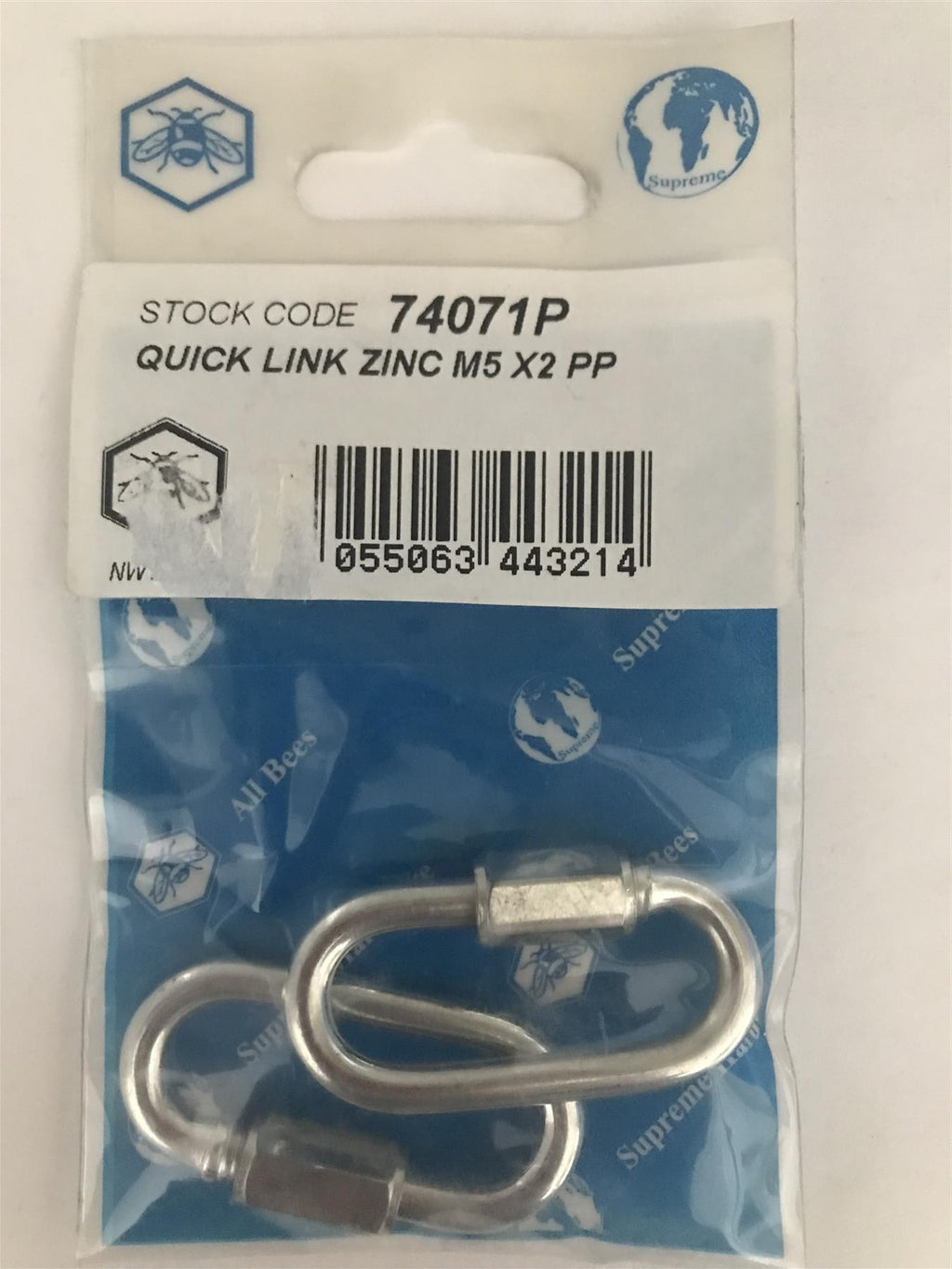 All Bees Quick Link Zinc M5 PP (2 Pack)  74071P