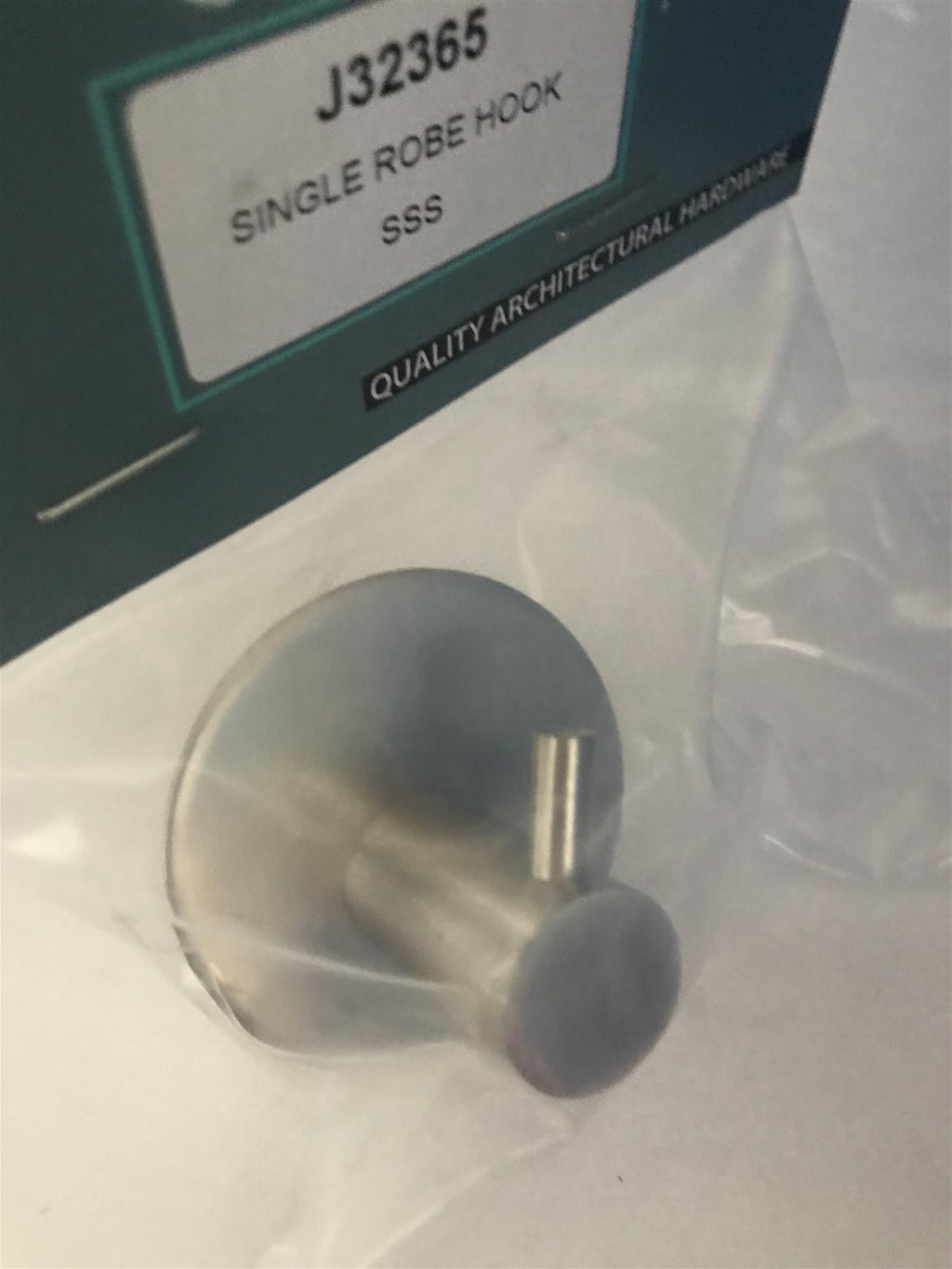 Eclipse single Robe Hook Stainless Steel  J32365