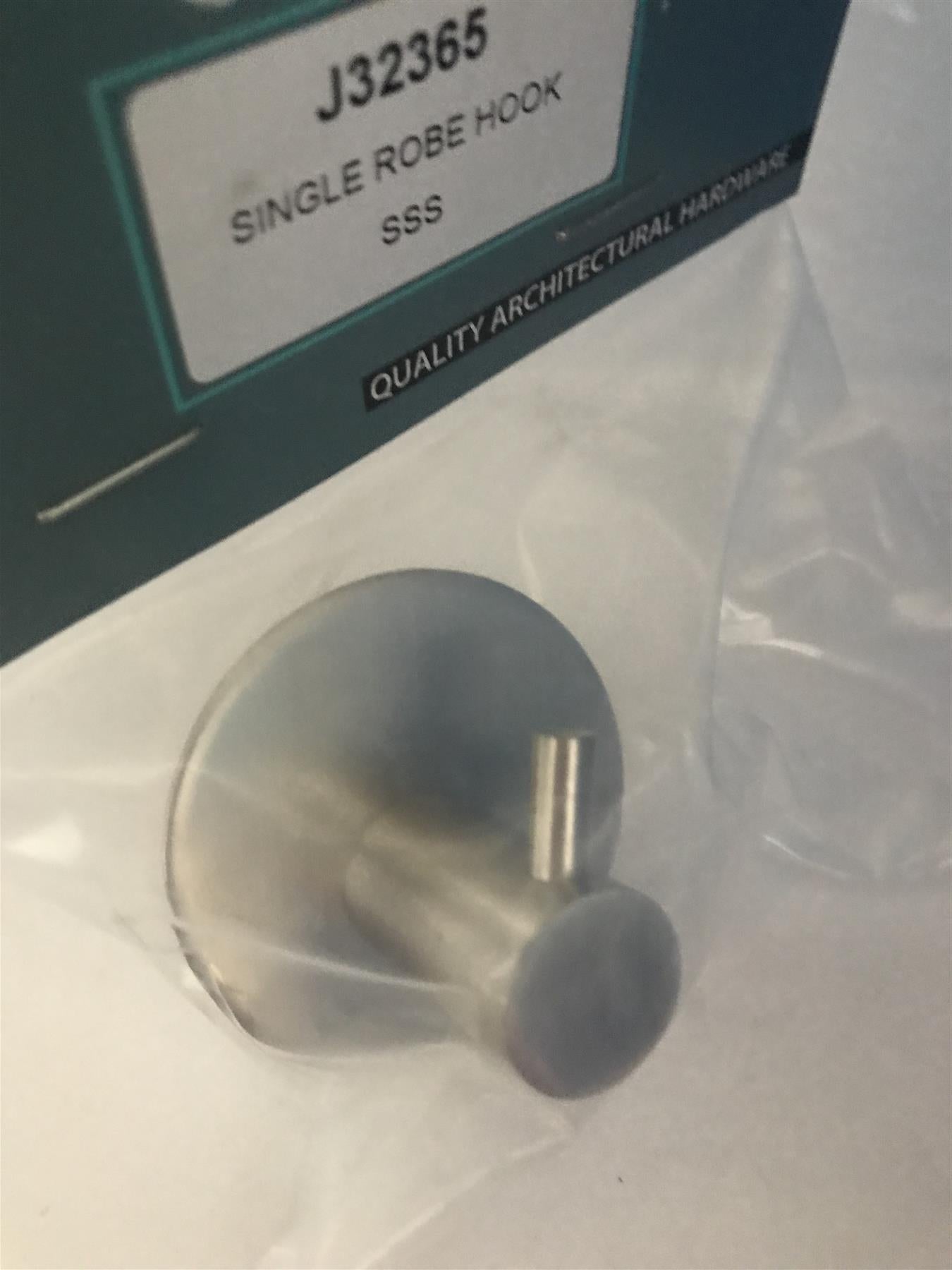 Eclipse single Robe Hook Stainless Steel  J32365