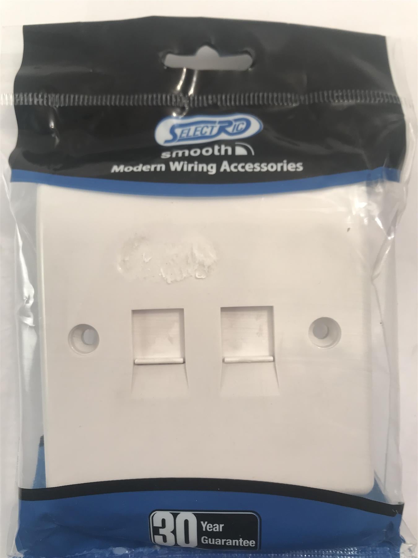 Selectric Smooth Computer/Data Socket 2 Gang RJ45  SSL543