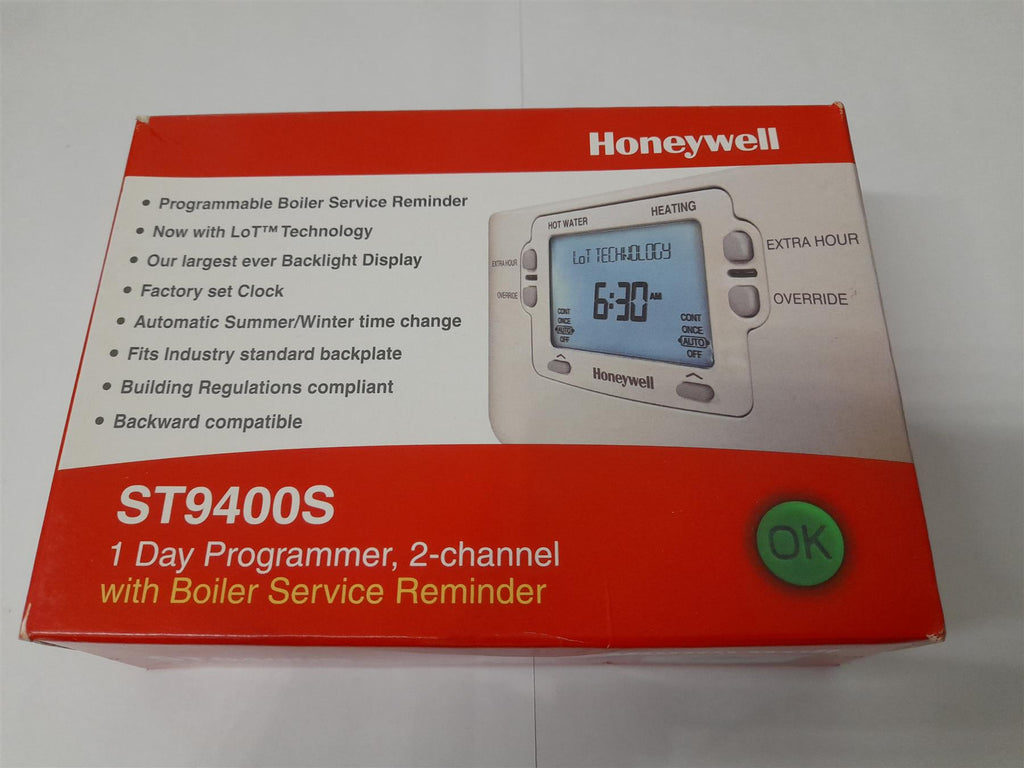Honeywell ST9400S ST9400S1001 1 Day Digital Programmer, 2 Channel