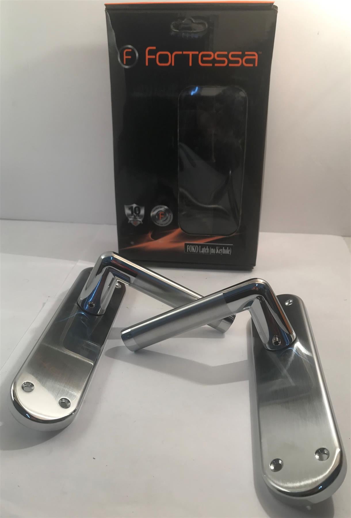Fortessa FLATFOK-SPC Foko Latch (no key) Polished/Satin Chrome on back plate