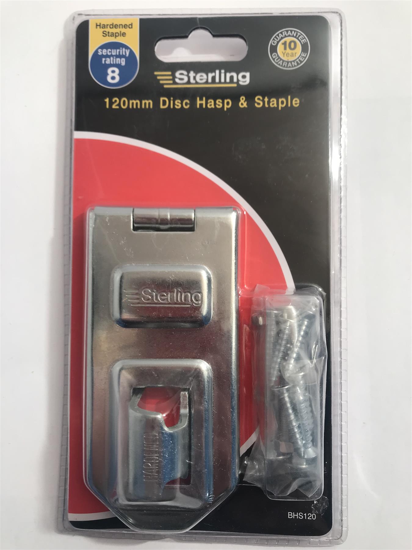 Sterling 120mm Disc Hasp & Staple BHS120