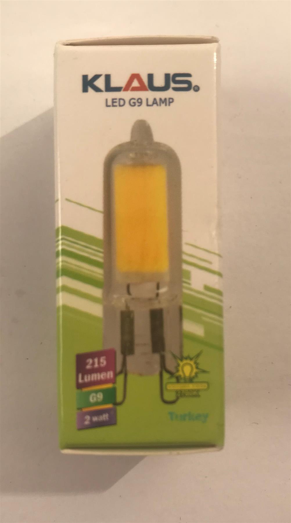 Klaus G9 Bulb 2W 215lm 2700k Warm White KE04406
