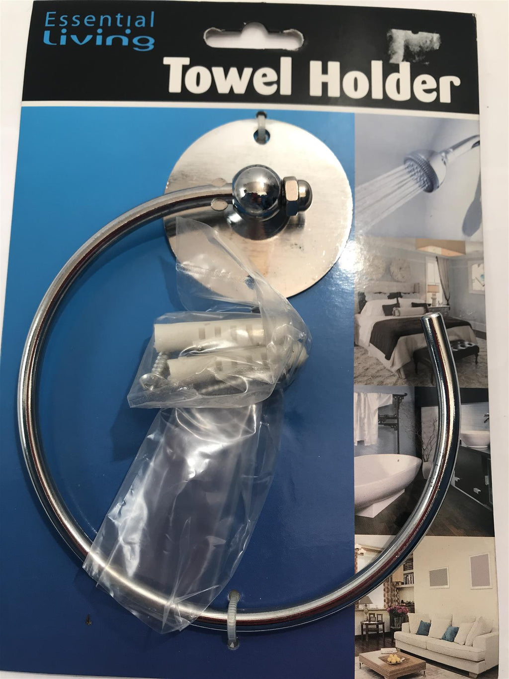 Essential Living Towel Ring Holder