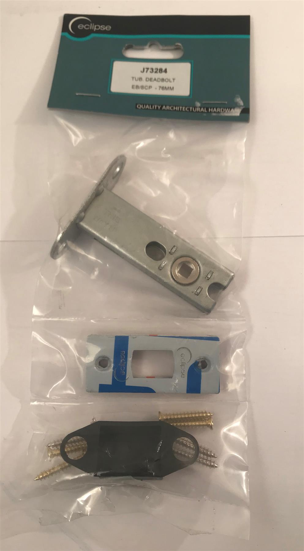 Eclipse Tubular Deadbolt 76mm SATIN CHROME J73284