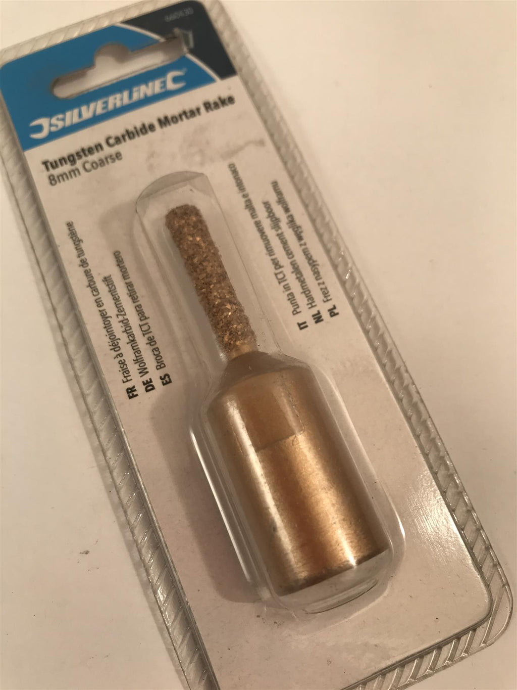 Silverline Tungsten Carbide Mortar Rake 8mm Coarse