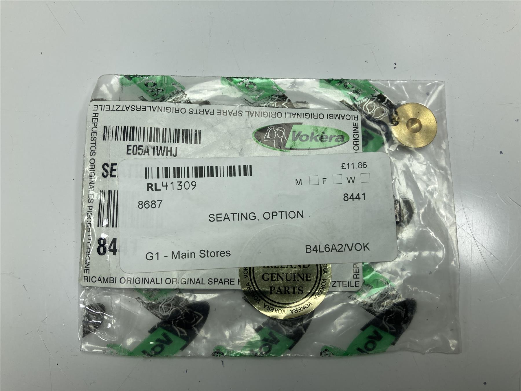 Vokera : 8441 Seating, Option