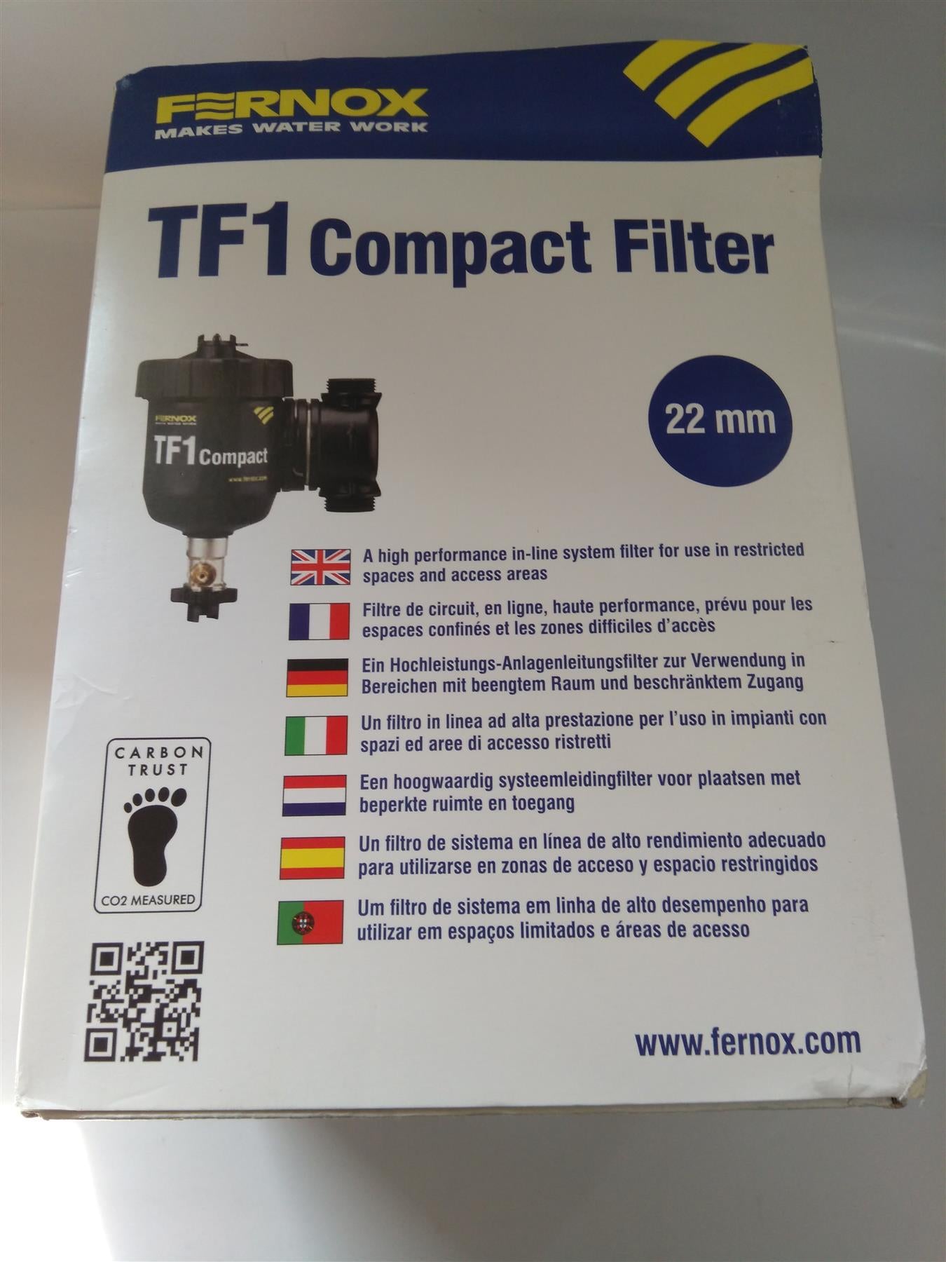 Fernox TF1 Compact 22mm Total Magnetic scale Filter 62131