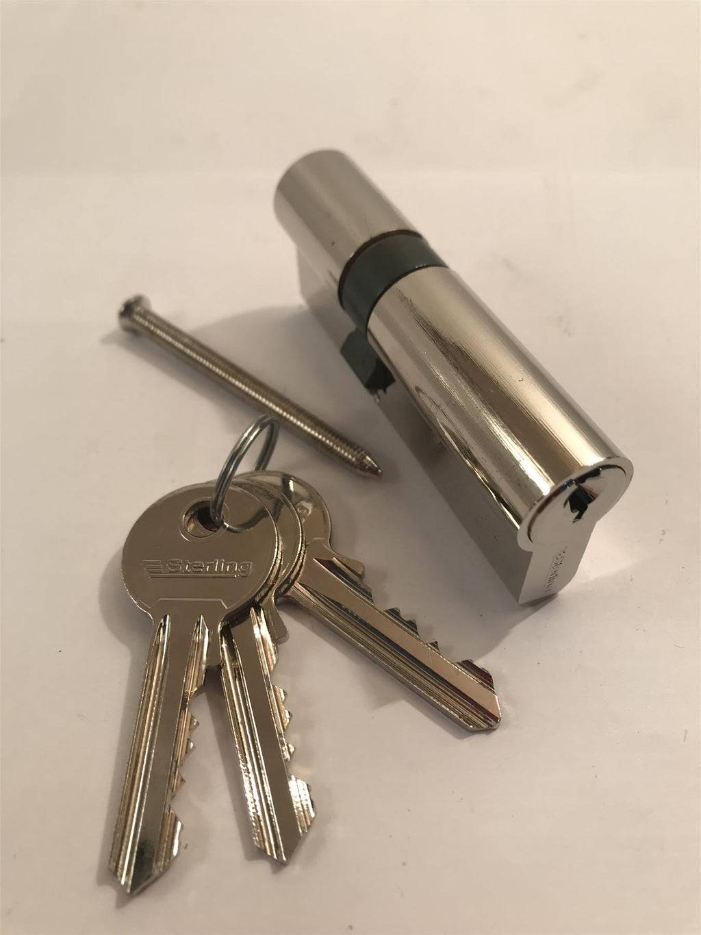 Sterling EPN3045 Double Euro 5 Pin Cylinder 75mm (30x45), Polished Nickel