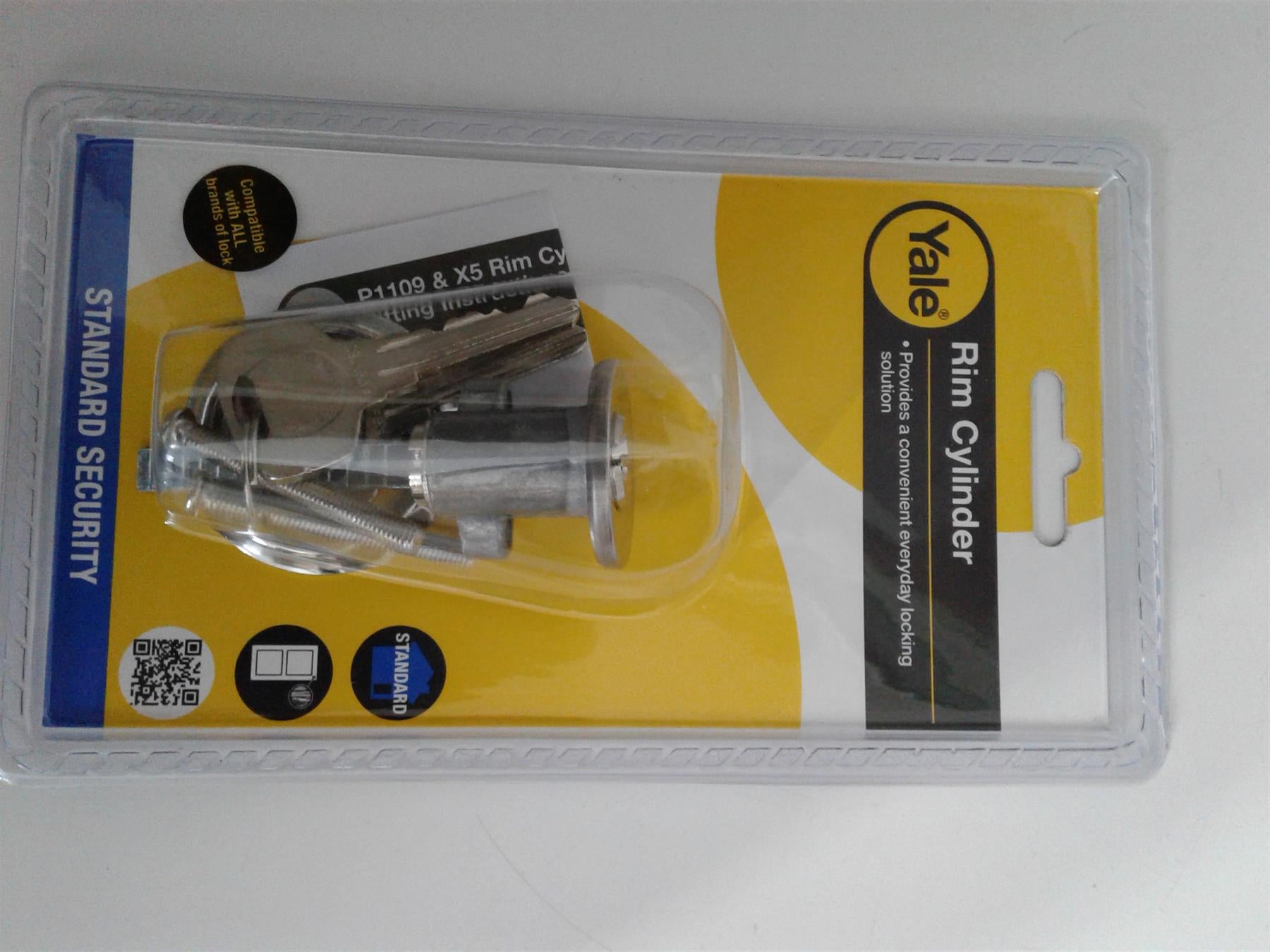 Yale Rim Cylinder  P-1109-CH