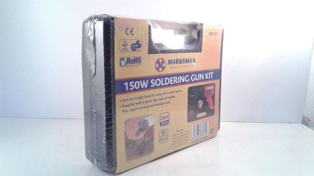 NEW 150W SOLDERING GUN KIT IN CASE BRIGHT LAMP 230V ELECTRICAL TOOLS