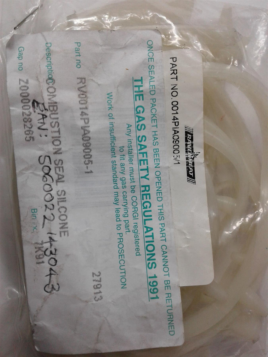 NEW Ravenheat WHITE Depres Seals SET (2X TOP & BOTTOM) 0014PIA09005/1