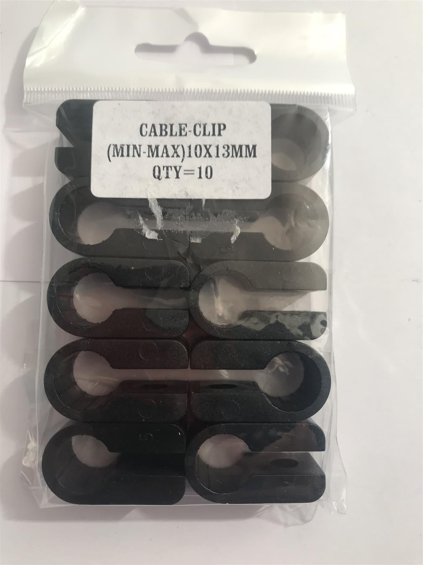 Cable Cleat (Min-Max) 10 - 13mm (10 Pack)