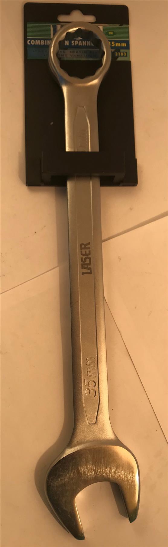Laser Chrome Vanadium Combination Spanner 35mm  3183