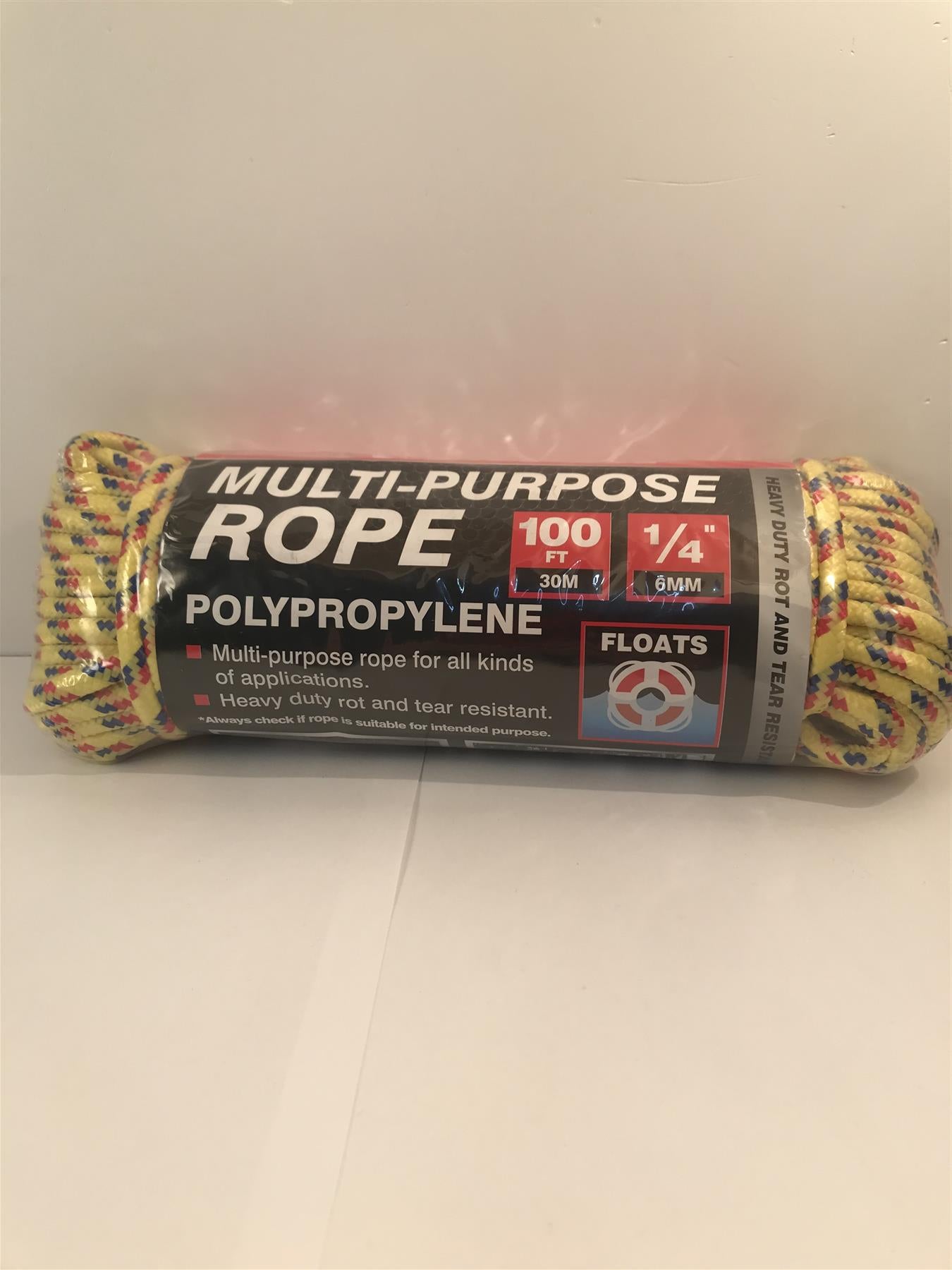 DEKTON 1/4" X 100FT MULTIPURPOSE ROPE, DT70410