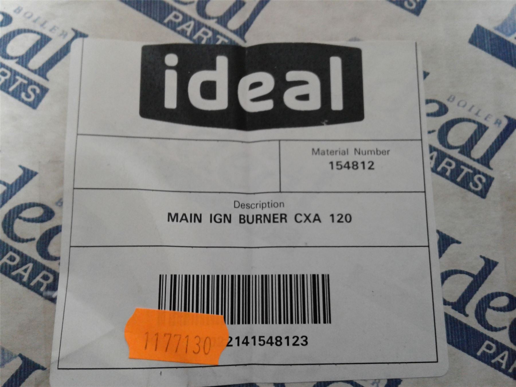 NEW IDEAL MAIN IGN BURNER CXA 120 154812
