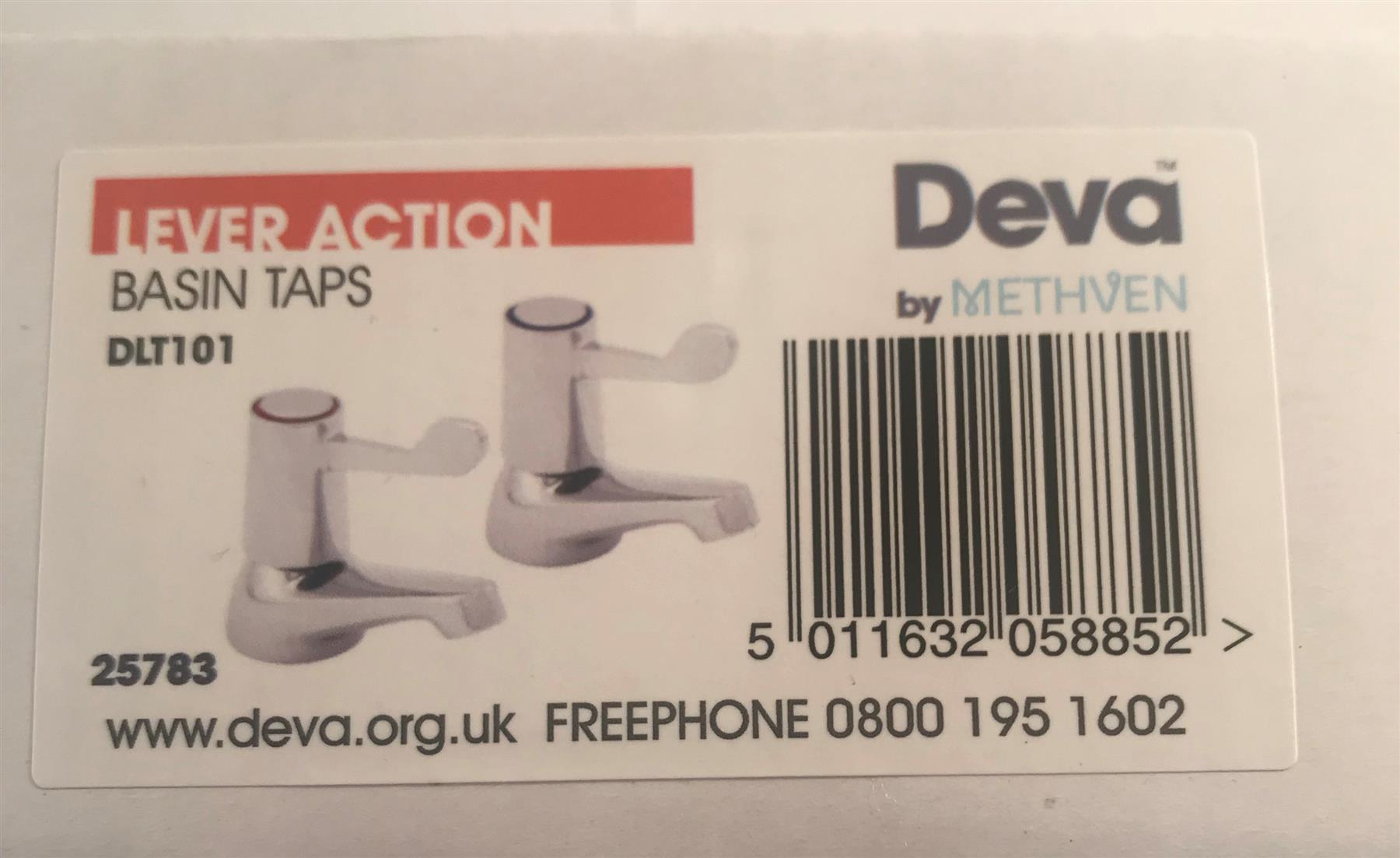Deva DLT101 Lever Action Basin Tap