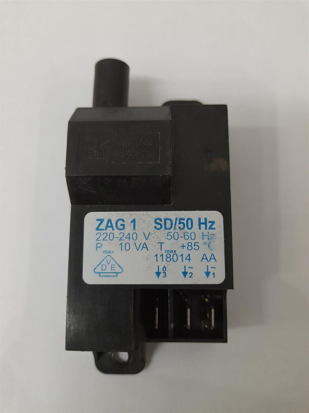 ANSTOSS ZAG 1 SD/50 HZ REMEHA IGNITION TRANSFORMER S62750