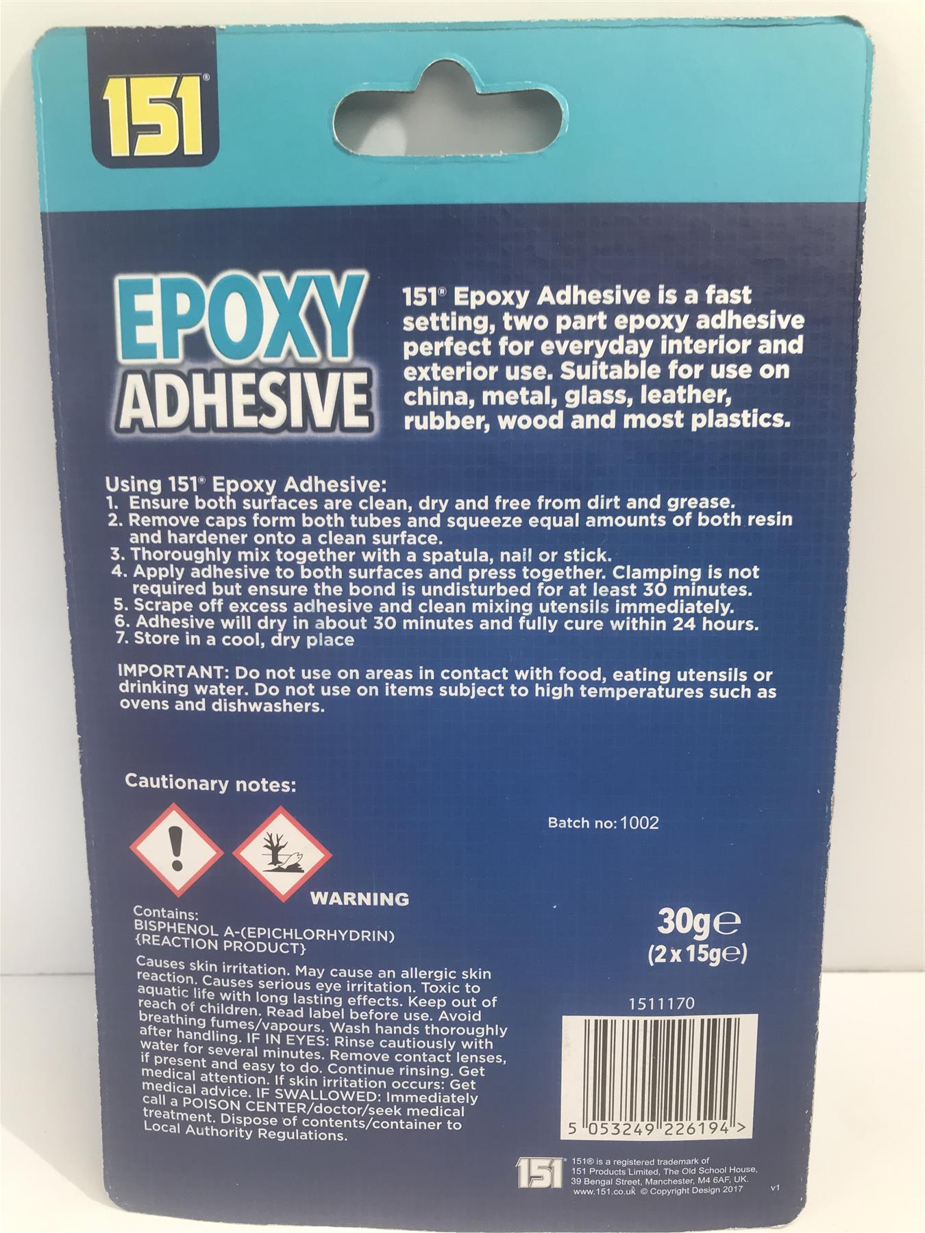 New Epoxy Adhesive 2 Part Quick Drying Resin  & Hardener for China Metal Glass