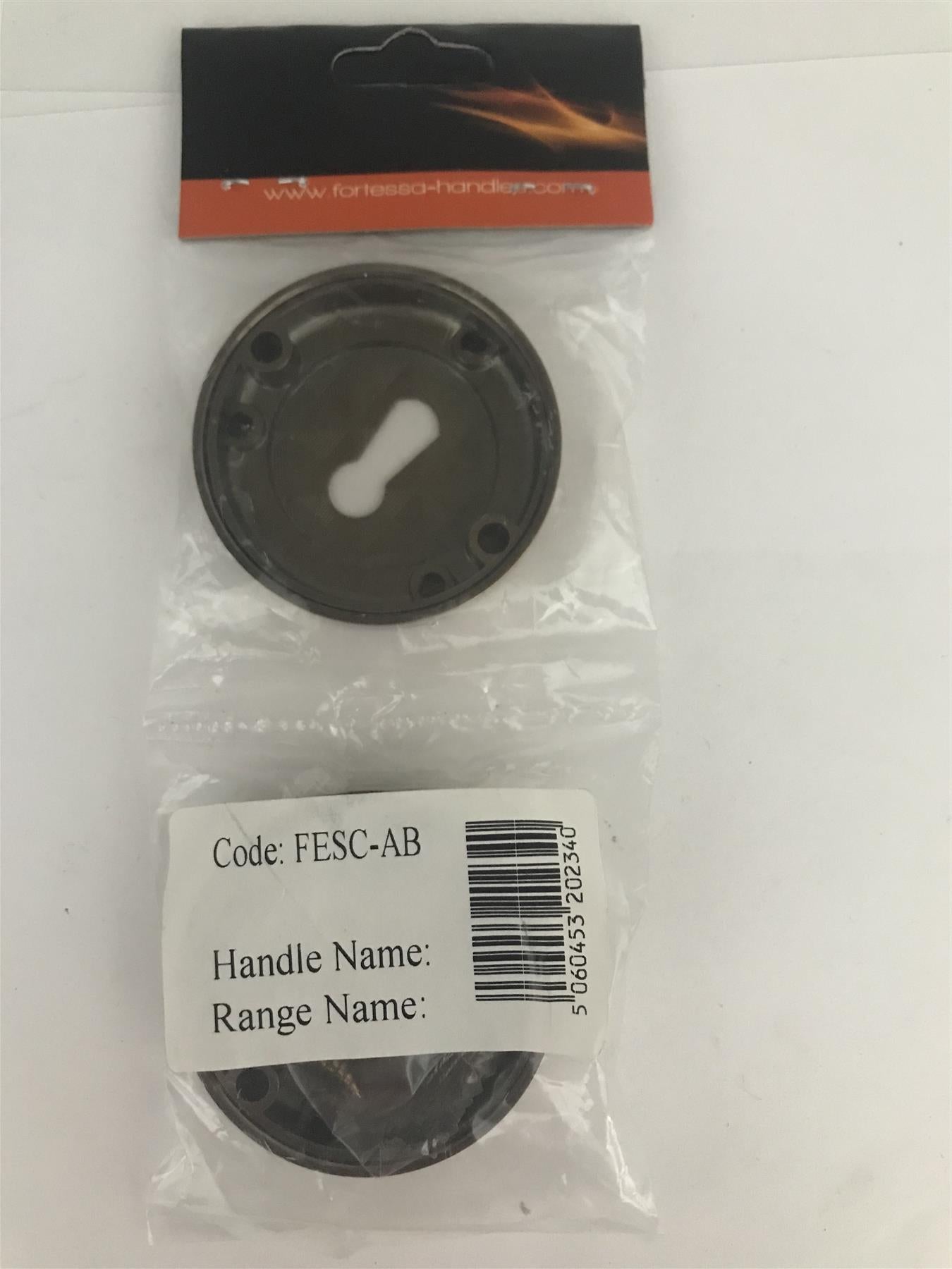 Fortessa Keyhole Escutcheon 8x51mm Brass Plated  FESC-AB  2 Pack